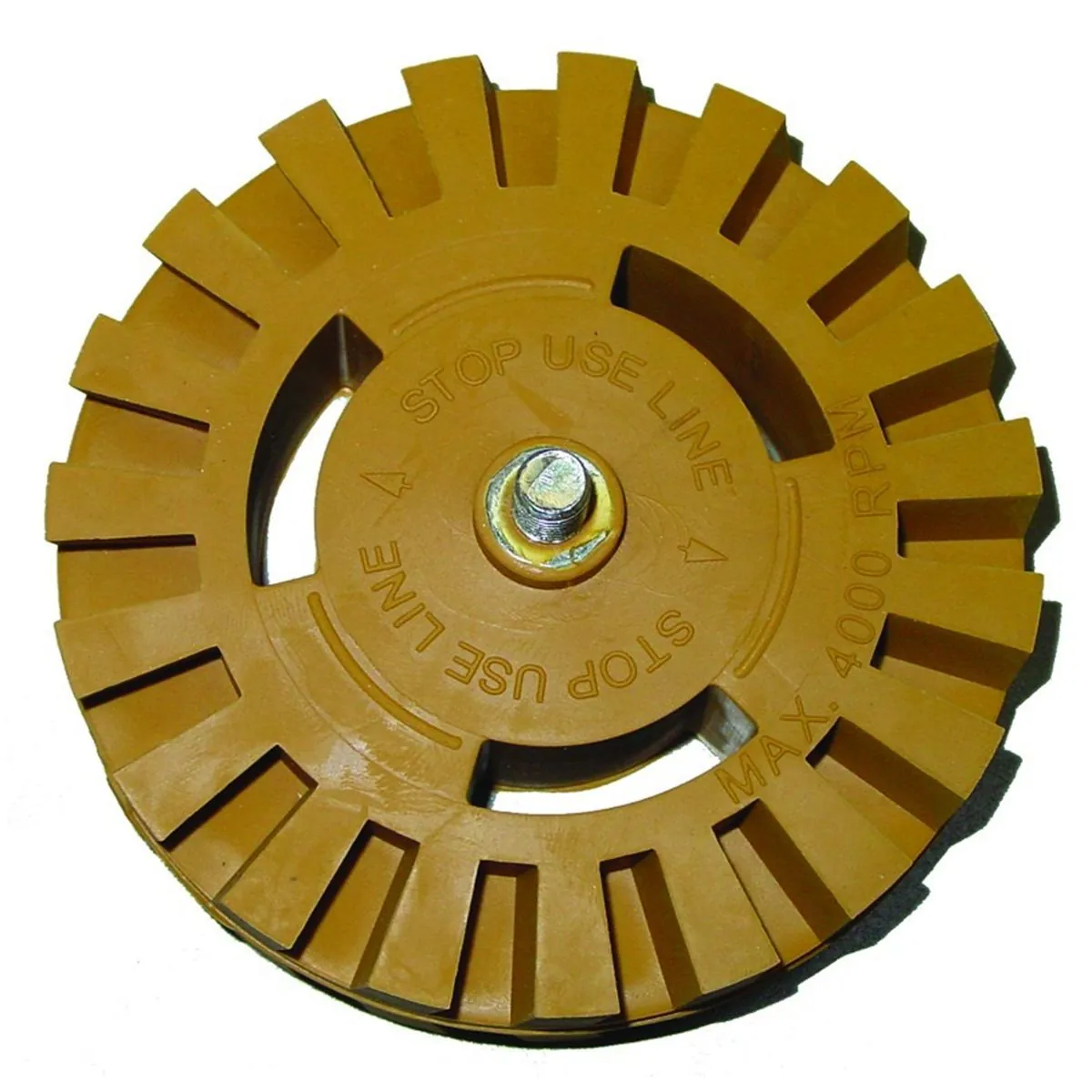 Transtar Autobody Products 6673 - Transtar Stripe Removal Tractor Wheel - 4000 RPM - Rubber