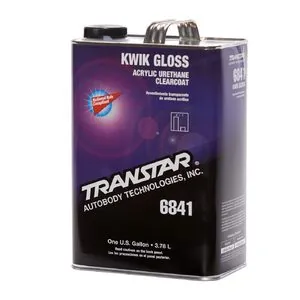 Transtar Autobody Products 6841 - Kwik Acrylic Urethane Clearcoat - 1 Gallon Can - Gloss - 4:1 Mixing