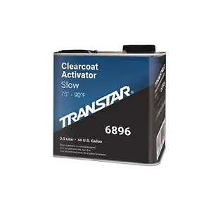 Transtar Autobody Products 6896 - 6800 Series Slow Lightning Clear Coat Activator - 2.5 L - Clear - Liquid