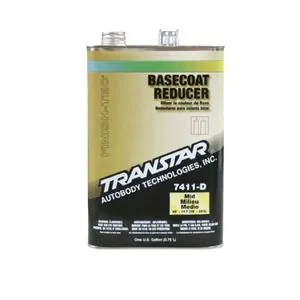 Transtar Autobody Products 7411-D Basecoat Reducer - 1 Gallon Can - Medium Speed/65 to 75 Degree F