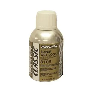 Transtar Autobody Products 8105 - Super Wet Look Acrylic Enamel Catalyst - 1/4 pt Can - Clear