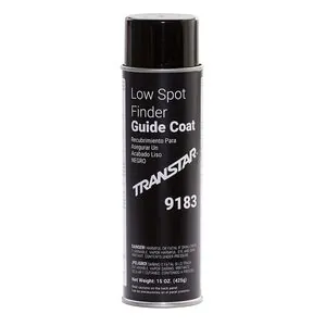 Transtar Autobody Products 9183 Low Spot Finder Guide Coat Aerosol Can - 16 oz Net Weight - Black