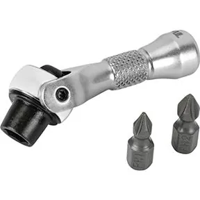 1/4 in. Drive Nano Ratcheting Swivel Bit Driver
