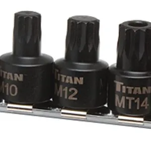 9 Pc. Stubby XZN Triple Square Impact Bit Socket Set