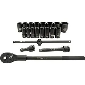 20 pc. 3/4 in. Drive 6 pt. SAE Impact Socket Set