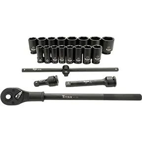 20 pc. 3/4 in. Dr 6 pt. Metric Impact Socket Set