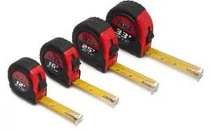 4 Piece Tape Measure Set
