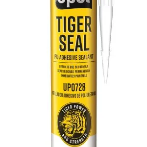 Tiger Seal Adhesive and Sealant, Cartridge, White, 10oz