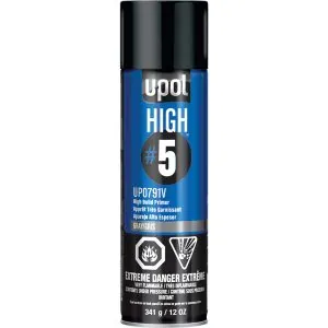 HIGH #5, High Build Primer, 450ml aerosol, Gray
