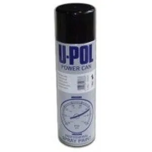 U-POL Premium Aerosols: Power Can, Satin Black, 17oz