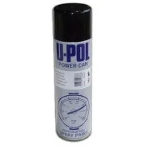U-POL Premium Aerosols: Power Can, Satin Black, 17oz