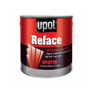 U Pol Products REFACE UP0719 2K Polyester Spray Putty, 1 L Tin, White