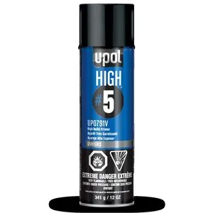 U Pol Products UP0791V HIGH #5 High-Build Primer, 450 mL, Gray, 21.5 sq-ft Coverage, 60 min Dry Curing