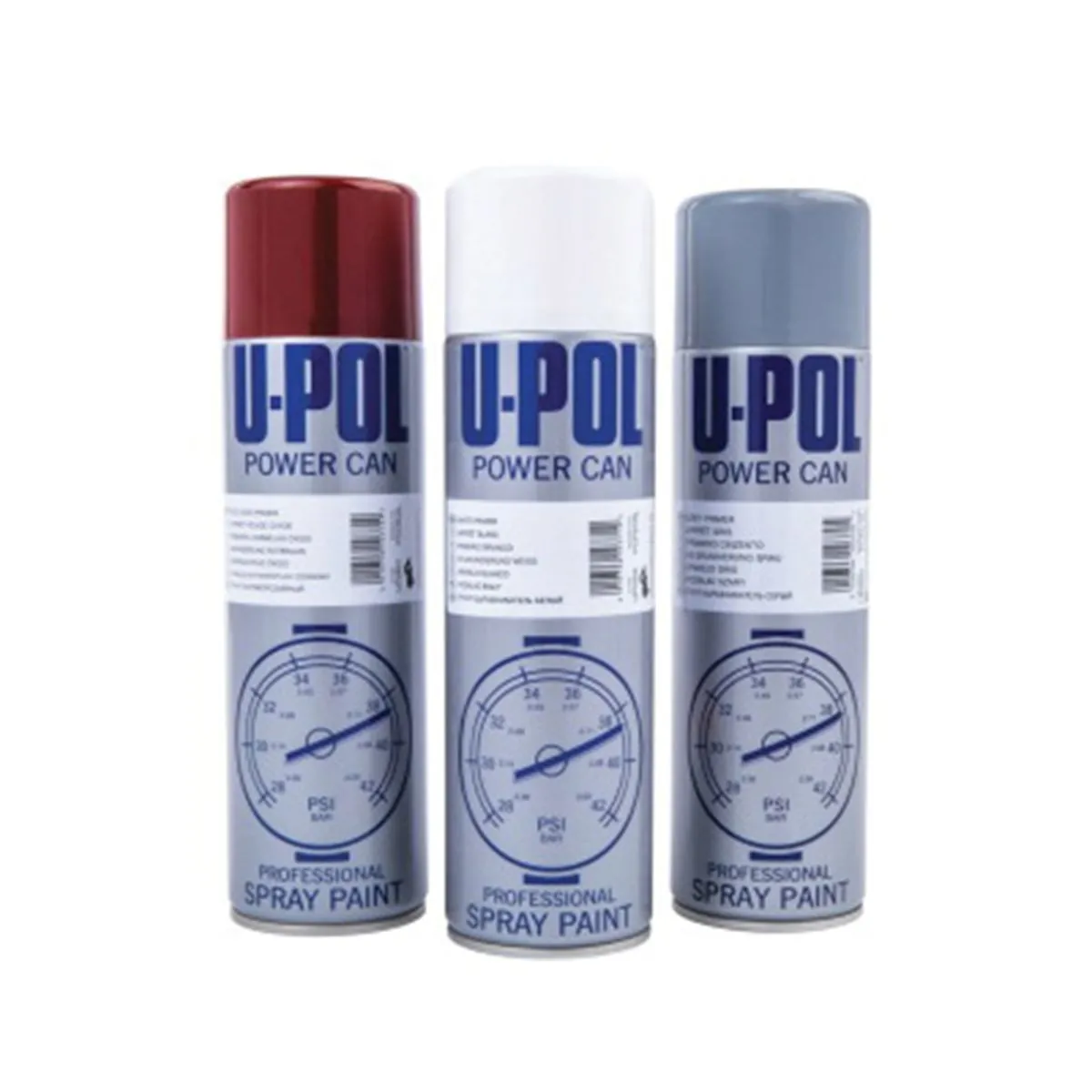 U Pol Products Power Can UP0801 Professional Spray Paint, 500 mL Aerosol Can, Stain Black, 21.5 sq-ft/unit Coverage