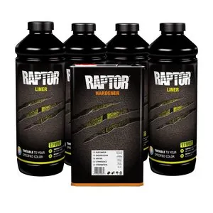 U Pol Products RAPTOR UP0821V Low VOC Raptor Kit, Tintable, 3:1 Mixing, 125 sq-ft Coverage