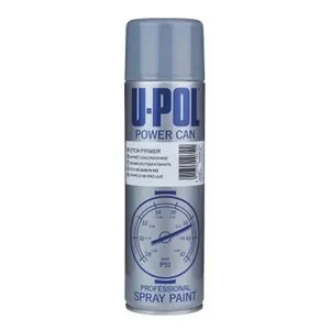U Pol Products Power Can UP0830 Etch Primer, 500 mL Aerosol Can, Gray, Liquid