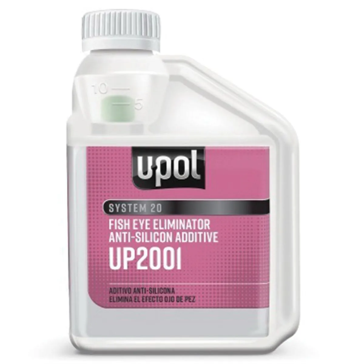 U Pol Products SYSTEM 20 UP2001 Fisheye Eliminator Anti-Silicone Additive, 250 mL Bottle, Clear, Liquid