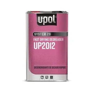 U Pol Products SYSTEM 20 UP2012 Fast Drying Solvent Based Degreaser, 5 L Tin, Clear