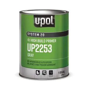 U Pol Products SYSTEM 20 National Rule 4:1 High Build Primer - 1 Gallon Tin - Gray