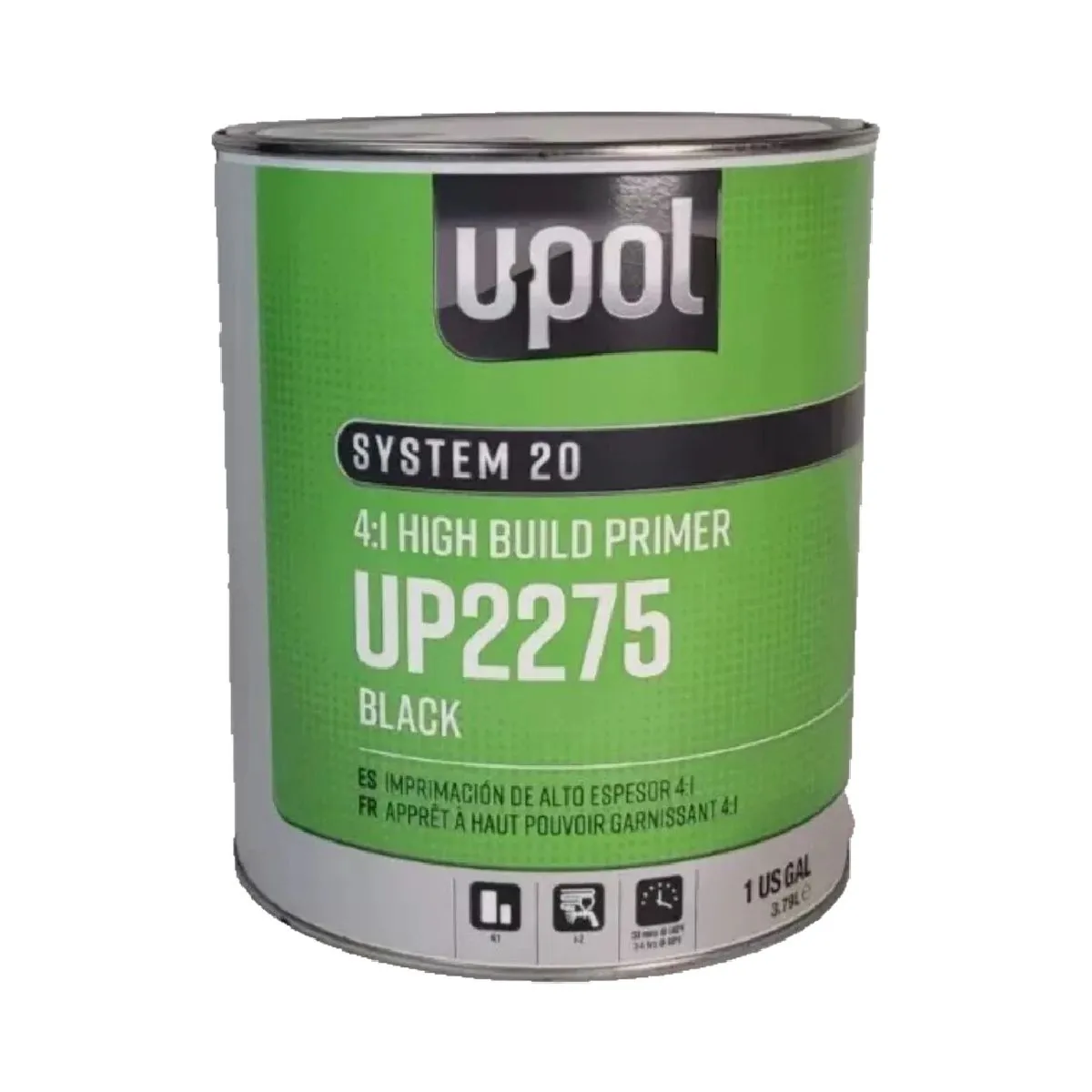 U Pol Products SYSTEM 20 National Rule 4:1 High Build Primer - 1 Gallon Tin - Black