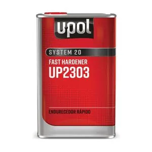 U Pol Products SYSTEM 20 UP2305 National Rule Fast Hardener, 2.5 L Tin, Clear, Liquid, Use With: 2K Primers and Clearcoats