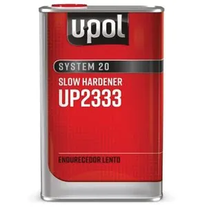 U Pol Products SYSTEM 20 UP2333 National Rule Slow Hardener, 1 L Tin, Clear, Liquid, Use With: 2K Primers and Clearcoats
