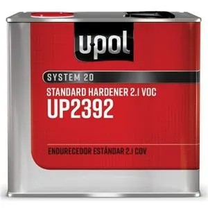 U Pol Products SYSTEM 20 UP2392 Standard Hardener, 2.5 L Tin, Clear, Liquid, Use With: 2.1 VOC 2K Primers and Clearcoats