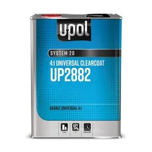 U Pol Products SYSTEM 20 UP2882 Universal Clear Coat, 1 Gallon Tin, 4:1 Mixing