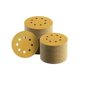 USC ABRASIVES Gold Pro 660001 Disc, 3 in Dia, 80 Grit, Hook and Loop Attachment