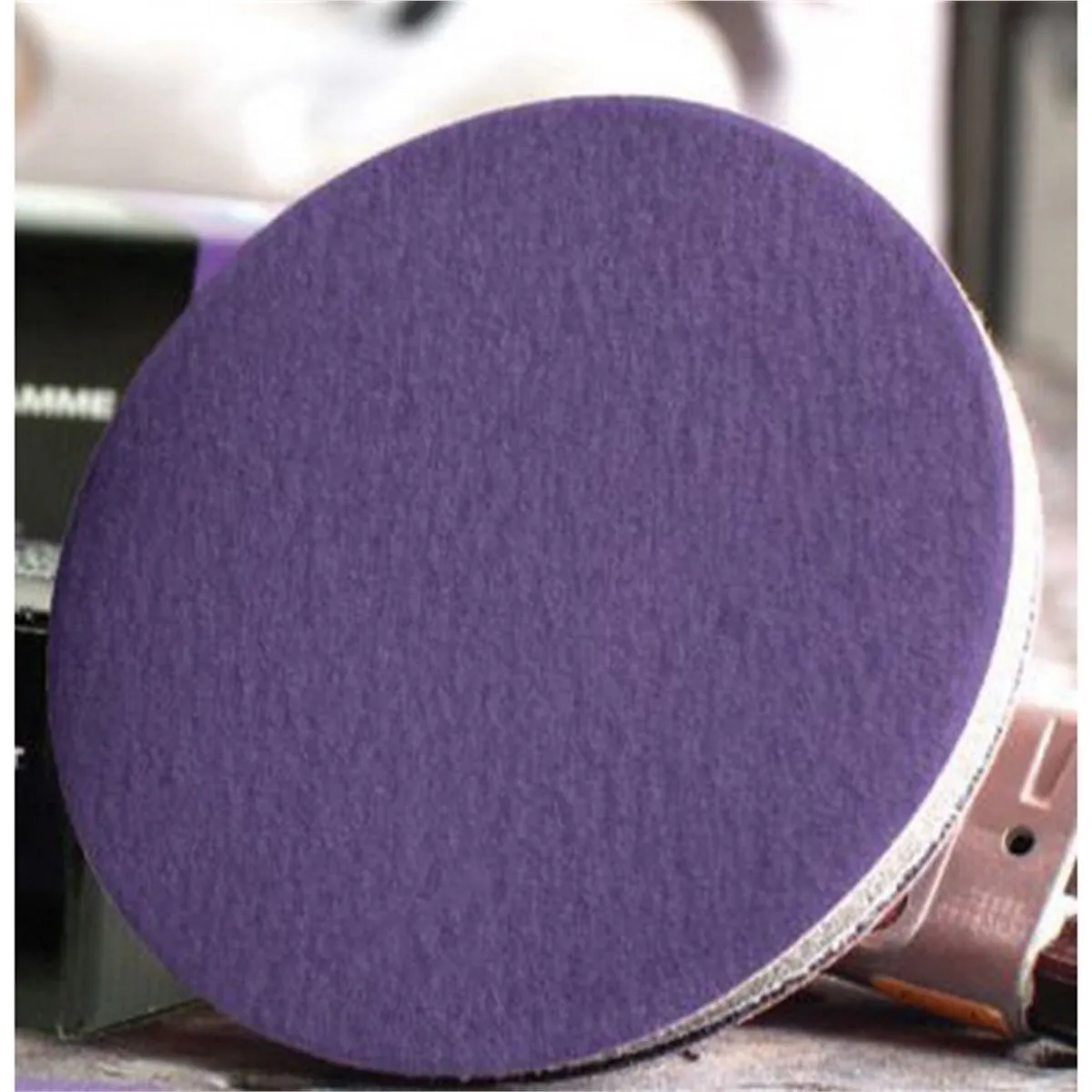 USC ABRASIVES Purple Premium 990005 Sanding Disc, 3 in Dia, P180 Grit, Film Backing, Wet/Dry, Hook and Loop Attachment