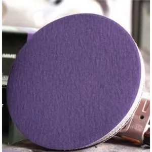 USC ABRASIVES Purple Premium 990009 Sanding Disc, 3 in Dia, P600 Grit, Film Backing, Wet/Dry, Hook and Loop Attachment