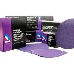 Purple Premium 80 Grit 3" Hook & Loop Abrasive Discs, BX/50