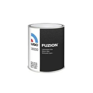US Chemical FUZION 16000 Lightweight Body Filler, 1 gal, Light Blue, Liquid