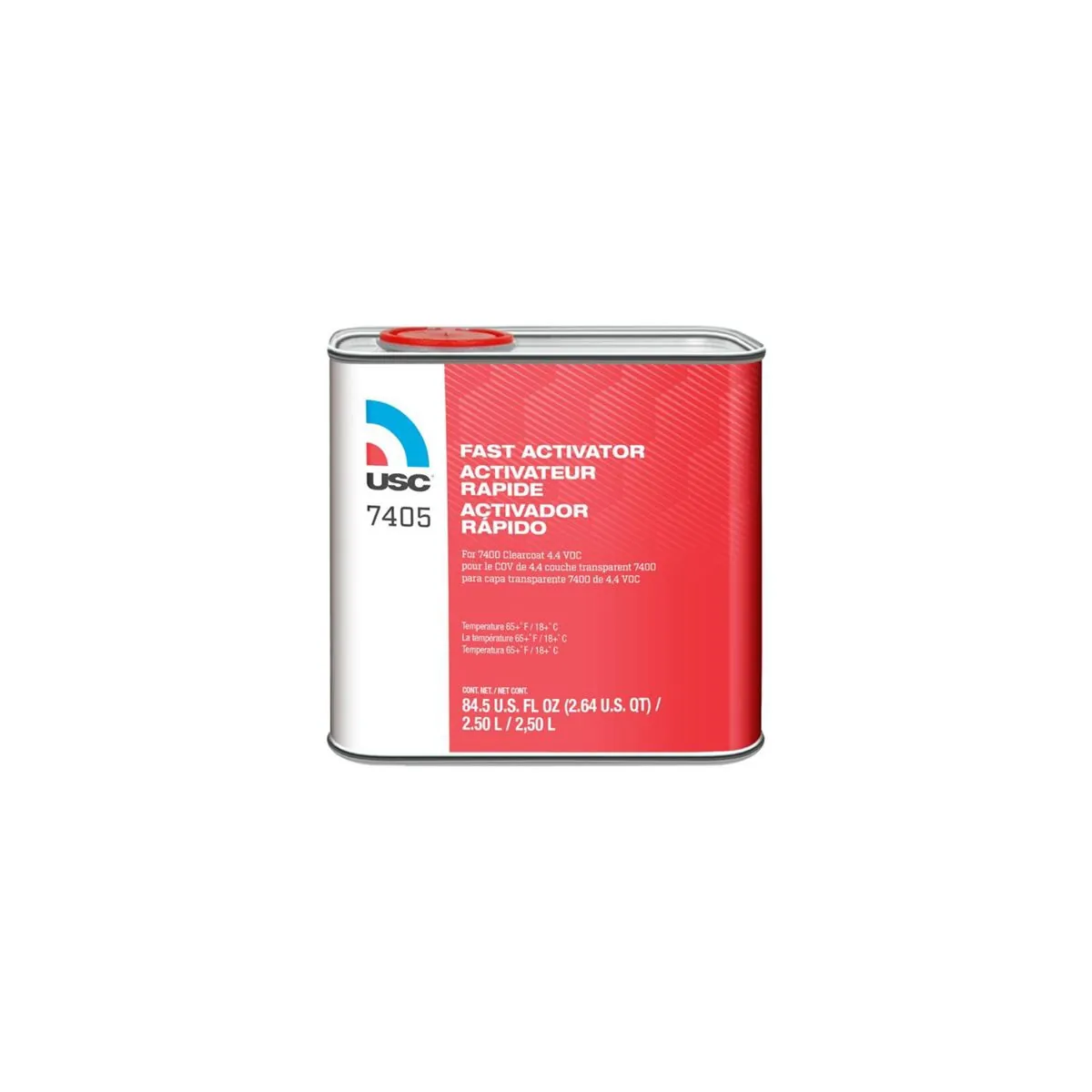 US Chemical 7405-25 Fast Activator, 2.5 L, Liquid, Use With: 7400 Euro Value Clearcoat
