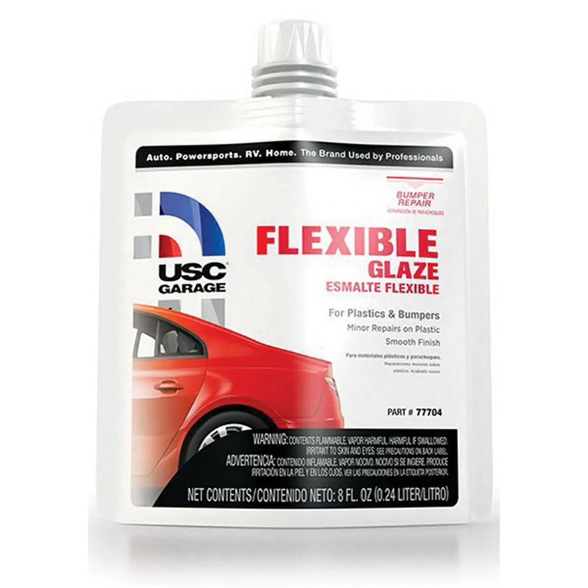 US Chemical 77704 Flexible Glaze, 8 oz Pouch, Off-White, Liquid