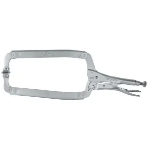 Vise Grip 18SP - 8 Inch Swivel Pads Long Reach C-Jaws Locking Clamp