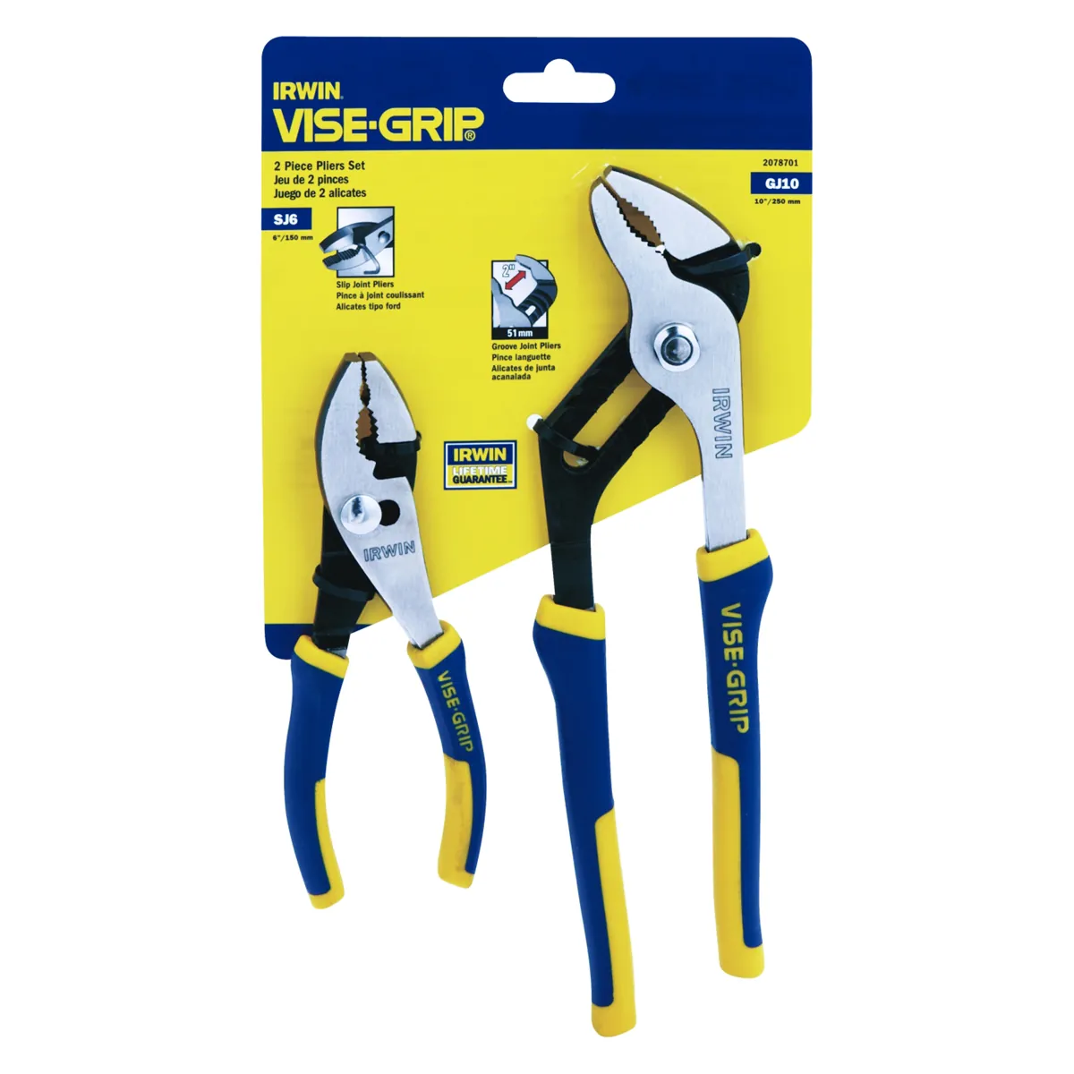Vise Grip 2PC PROPLIERS SET 6IN SLIP & 10IN GROOVE JOINT