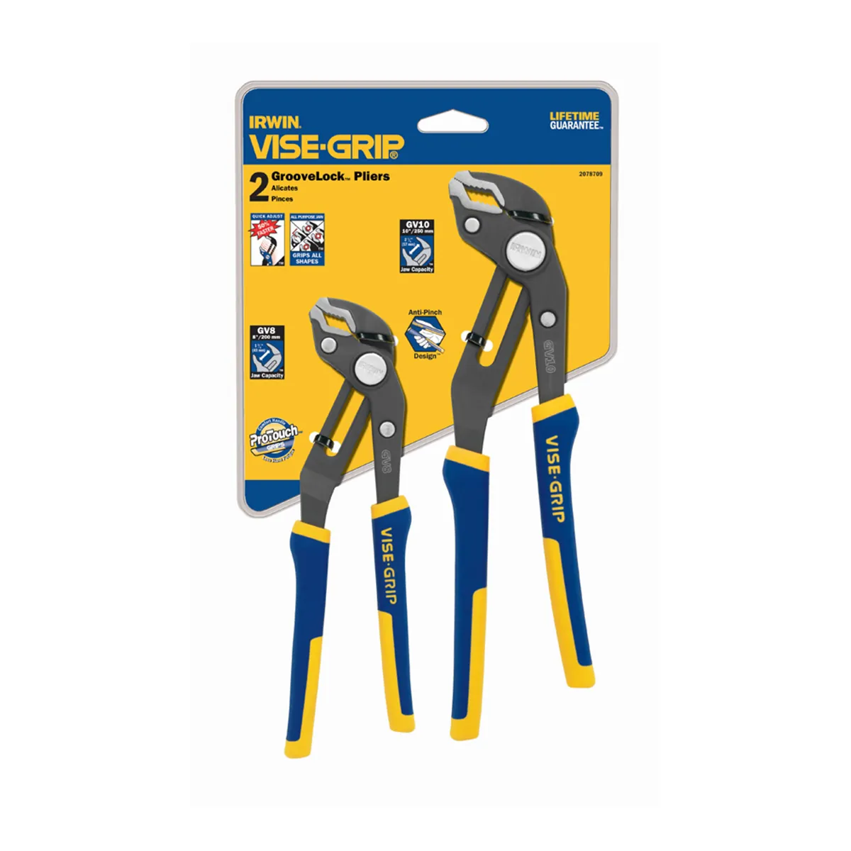 Vise Grip 2 PC GROOVELOCK CLAMSHELL SET