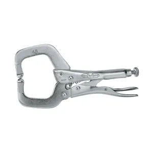 Vise Grip 6R - 2-1/8 Inch Fixed Pads C-Jaws Locking Clamp