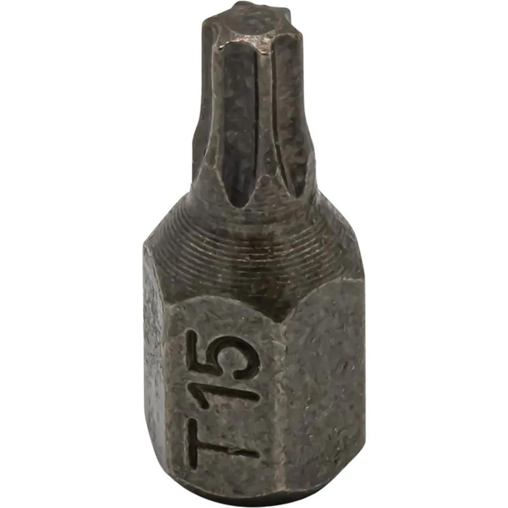 T15 HALF CUT TORX BIT. 1/4 HEX