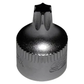 T20 Half/Cut Torx Driver x 1/4" Sq Dr .75" Long