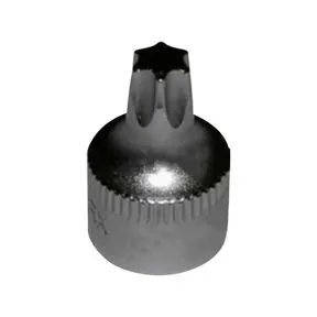 T40 Half/Cut Torx Driver x 1/4" Sq Dr .75" Long