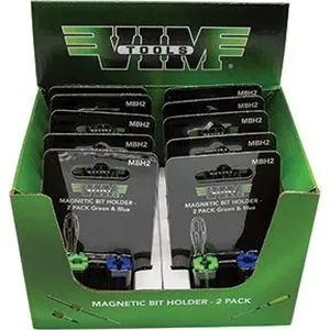 MAGNETIC BIT HOLDER DISPLAY - 10 PACKS OF MBH2 (2 PCS PER PACK)