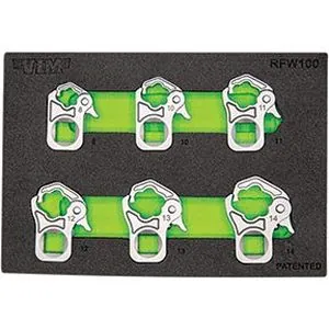 6 PC. 3/8IN DR. RATCHETING FLARE NUT WRENCH SET