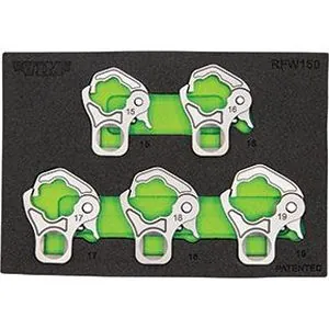 5 PC. 3/8IN DR. RATCHETING FLARE NUT SET (15 16 17 18 19MM)