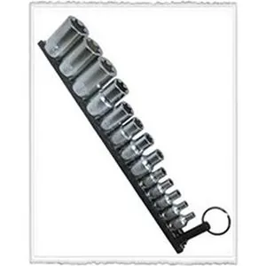 Elite 13pc. "E" Torx Set, E4 Thru E24, package on a Black Magrail