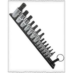 Elite 13pc. Torx Set, T10 Thru T70, package on a Black Magrail