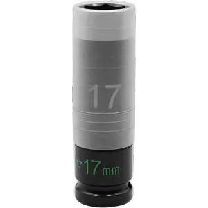 17MM THIN WALL IMPACT LUG NUT SOCKET - 1/2'' DR.