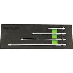 4 PC. 1/4'' DR. WOBBLE EXTENSION SET