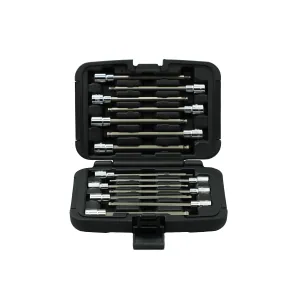 VIM Tools 14 PC. MASTER 6'' LONG BALL HEX DRIVER SET - 3/8'' DR.